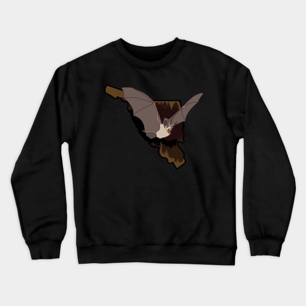 Pallid Bat Crewneck Sweatshirt by ProcyonidaeCreative